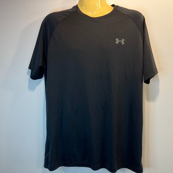 Under Armour Men's Velocity Black / Grey Short Sleeve Shirt - Size Large - Picture 3 of 6